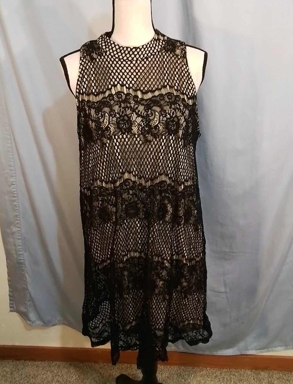 Xhilaration black lace cocktail dress